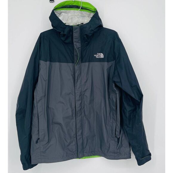 The North Face HyVent black silver green Jacket - Picture 1 of 9